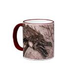 Talkin' Trash Dragon and Owl Coffee Cup Mug