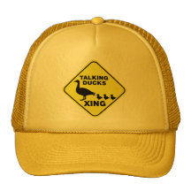 Talking Ducks Crossing Mesh Hats