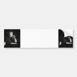 Talking figure black and white abstracted bumper stickers
