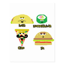Talking Foods Postcard