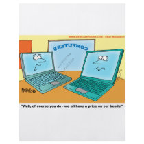 Talking Laptop Computer Cartoon