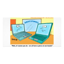 Talking Laptop Computer Cartoon