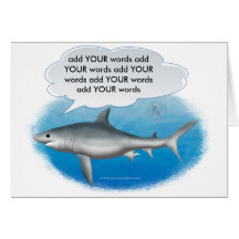 Talking Shark Greeting Card