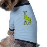 Tall African Giraffe Animal Silhouette Giraffidae pet clothing
