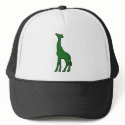 Tall African Giraffe Animal Silhouette Giraffidae hats