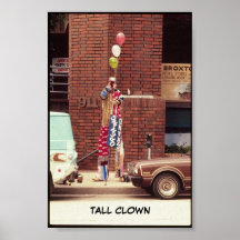 TALL CLOWN POSTER