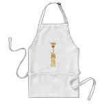 Tall Cute Giraffe. Cartoon Animal. Apron