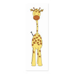 Tall Cute Giraffe. Cartoon Animal. Business Card