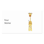 Tall Cute Giraffe. Cartoon Animal. Business Card Template