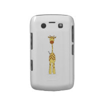 Tall Cute Giraffe. Cartoon Animal. Blackberry Cases