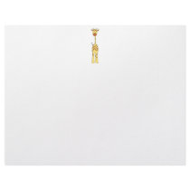 Tall Cute Giraffe. Cartoon Animal. Personalized Letterhead