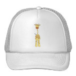 Tall Cute Giraffe. Cartoon Animal. Mesh Hats