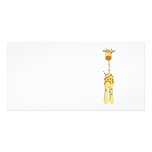 Tall Cute Giraffe. Cartoon Animal. Photo Cards