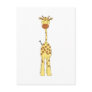Tall Cute Giraffe. Cartoon Animal. Postcards