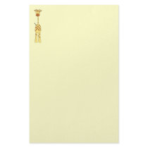 Tall Cute Giraffe. Cartoon Animal. Customized Stationery