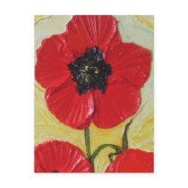 Tall Red Poppy II Post Card