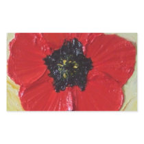 Tall Red Poppy II Sticker