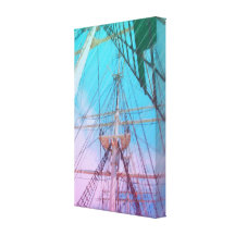Tall Ship Gallery Wrapped Giclee Canvas Painting Gallery Wrapped Canvas