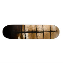 Tall ship mast custom skate board