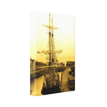 Tall Ship Stretched Canvas Print