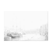 TALL SHIPS AT CHARLESTOWN CORNWALL CANVAS CANVAS PRINTS