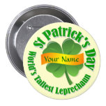 Tallest leprechaun   St Patrick's Pin