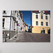 Tallin Estonia Street Scene Print