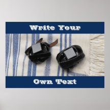 Tallis & Tefillin - Write Your Own Text Posters