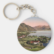 Talloires, Annecy, France classic Photochrom Key Chains