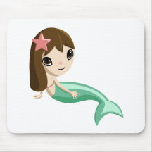Tallulah the Mermaid Mouse Pads