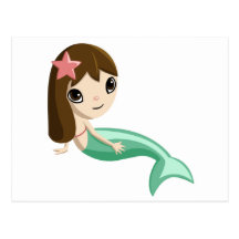 Tallulah the Mermaid Post Card
