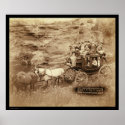 Tallyho Stagecoach Sioux City SD 1889 posters