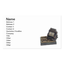 Tallying Business Finances Business Card Templates