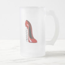 Talon stylet rouge de tire-bouchon tasse à café