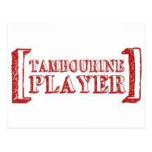 Tambourine Player Postcard