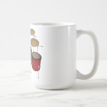 Tambours : Kit de tambour rouge : modèle 3D : Mugs À Café