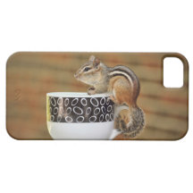 Tamia se reposant sur une tasse de café de Latte Coque iPhone 5