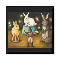 Taming Of The Giant Bunnies Fridge Magnet
