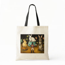 Taming Of The Giant Bunnies Tote Bags