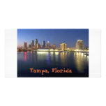 Tampa at dusk photo card template