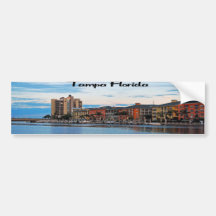Tampa Florida Waterfront Bumper Sticker