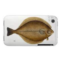 Tamponnez le plat XLVI (de Limanda de Pleuronectes Coque Case-Mate iPhone 3
