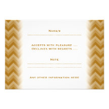 Tan and Beige Zigzag Stripes. Invitation