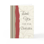 Tan and Red Employee  Anniversary Card
