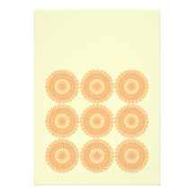 Tan Colour Lace Pattern. Personalized Invite