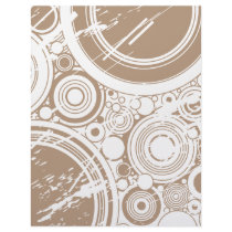 Tan Grunge Circles: Vector Art: Personalized Letterhead