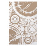 Tan Grunge Circles: Vector Art: Custom Stationery