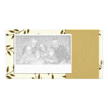 Tan Leaves Photo Template Photo Card Template