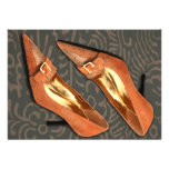 Tan Ostrich with Golden Buckles Announcement