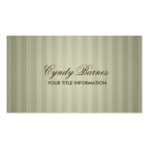 Tan Stripe Business Card